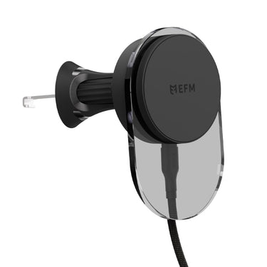 EFM Qi2 Wireless Car Charger with 20W Power Supply and 1M Cable - Black